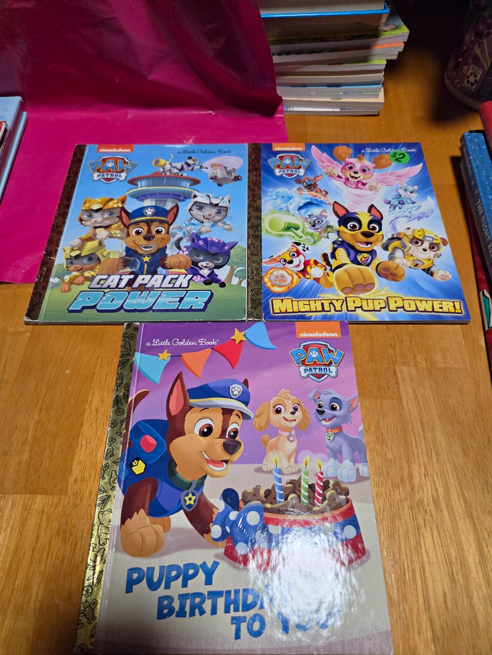 Little Golden Books PAW Patrol Puppy Hardcover Illustrated lot of 3